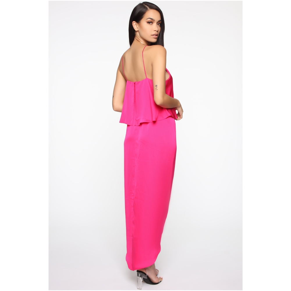 023 On Top Of It All Maxi Dress - Hot Pink - Picture 2 of 4
